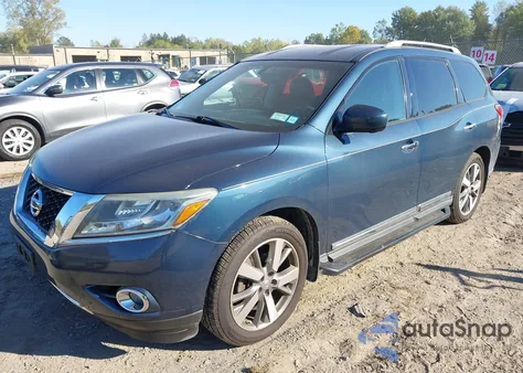 2013 Nissan Pathfinder Platinum z USA, uszkodzony, nr VIN 5N1AR2MM9DC600132